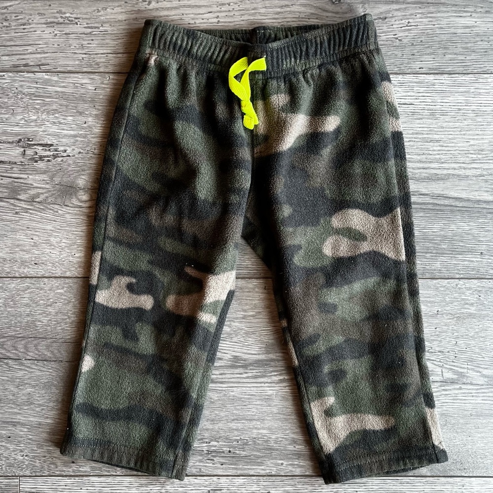 Carter’s Toddler Boy Camo Drawstring Sweatpants 18 Month